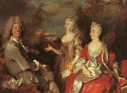 Nicolas de Largilliere Family Portrait oil painting reproduction
